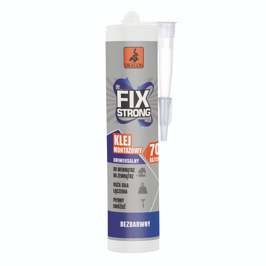 Klej montażowy Fix Strong 280ml Bezbarwny Dragon