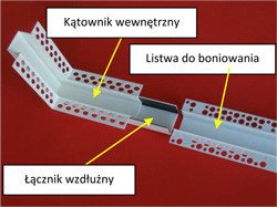 Łącznik wzdłużny do boni PCV 2cm bonie boniowanie