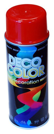 Lakier w sprayu Czerwony 400 ml Deco Color