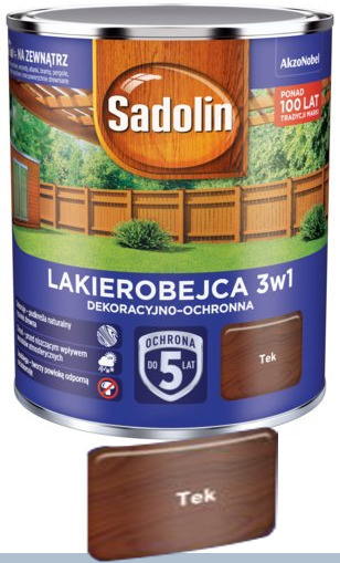 Lakierobejca Sadolin 3w1 Teak  0,7L