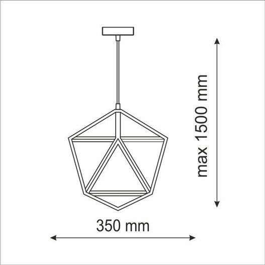 Lampa wisząca Il Mio Denmark czarna