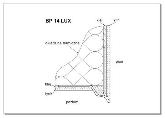 Listwa OKAPNIK PCV Z SIATKĄ PODTYNKOWY 3m Lux