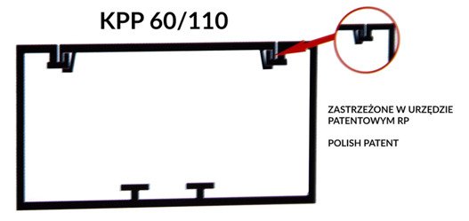 Listwa maskująca biała KPP 60x90 2mb AKS ZIELONKA