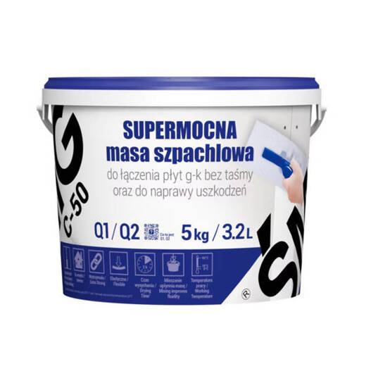 Masa szpachlowa Supermocna doG-K 5kg C50 Megaron