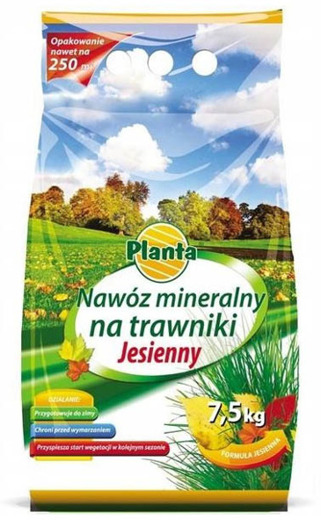 Nawóz jesienny trawnik 7,5kg Planta