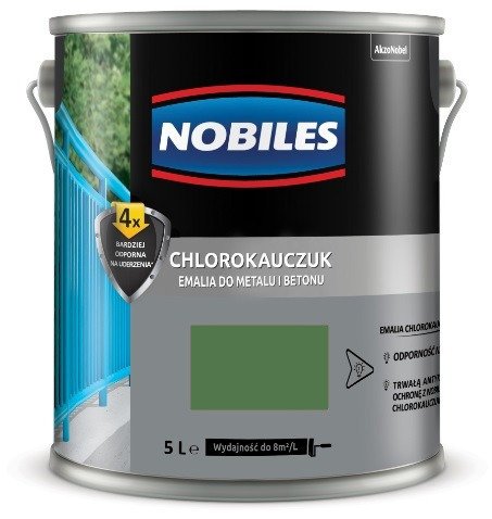 Nobiles chlorokauczuk zielony trawiasty 5l