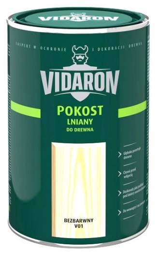 Pokost lniany do drewna Vidaron 1L bezbarwny