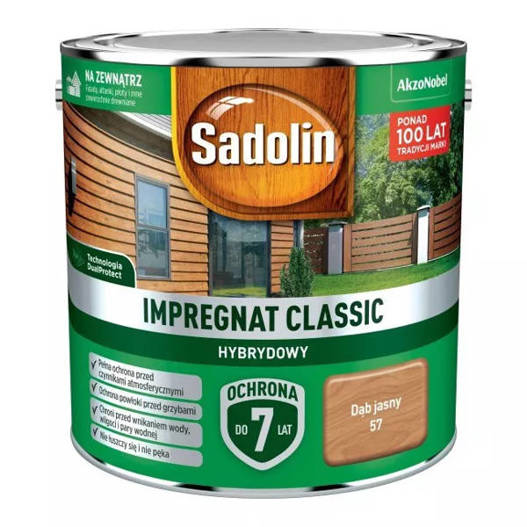 Sadolin Classic Hybrydowy Dąb jasny 2,5L