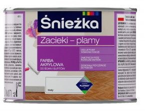 Śnieżka farba na zacieki i plamy 0,4L biała