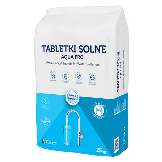 Tabletki  solne do uzdatniania wody worek 25kg