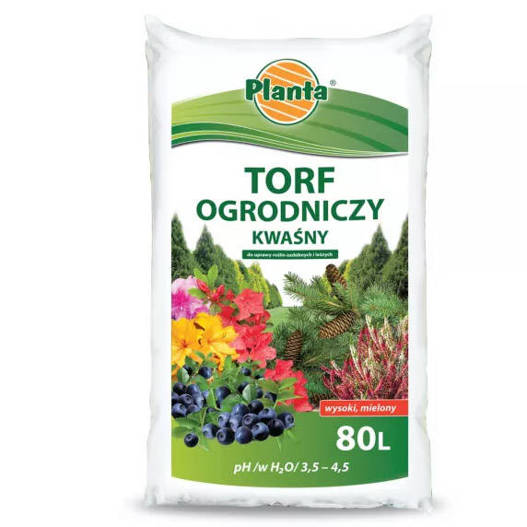 Torf ogrodniczy kwaśny 80L Planta