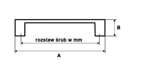 Uchwyt meblowy UD-PAT65 M4 096/128