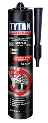 Uszczelniacz dekarski 280ml szary Tytan