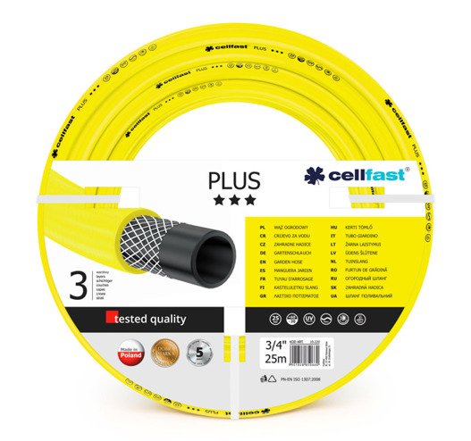 Wąż ogrodowy Plus 3/4'' 25m Cellfast