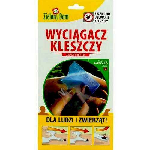 Wyciągacz kleszczy SafeCard  ZIELONY DOM