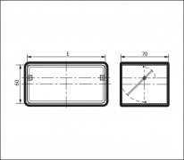 Złączka z zaworem zwrotnym 120x60 biała