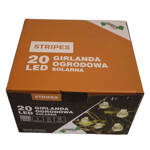 Girlanda solarna 20LED 3,8m plisowane biała ciepła