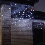 Kurtyna sople 100LED 4,8m biały zimny zewnętrzne