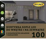 Kurtyna sople 100LED 4,8m wielokolorowa zewnętrzne