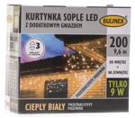 Kurtyna sople 200 LED biały ciepły zewnętrzna