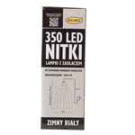 Lampki wewnętrzne 350 LED nitki biały zimny