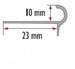 Profil schodowy półokrągły 18 mm Długość 250 cm