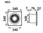 Wentylator 100 Standard NEO 4S